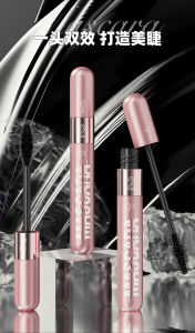 2 in 1 Double Effect Mascara Lightweight & Fast-Drying Waterproof and Non Dizzy Dye Curling Clump-Free Flake-Free & Smudge-Proof Rose Gold Double Effect Eye Black Thick and Slender Two in One
