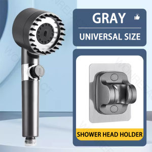 ห้องน้ำหัวฝักบัวนวด3โหมดหนึ่งสัมผัสน้ำหยุดหัวฝักบัวมือถือหัวฝักบัวปรับการไหลของน้ำแรงดันสูงหัวฝักบัว