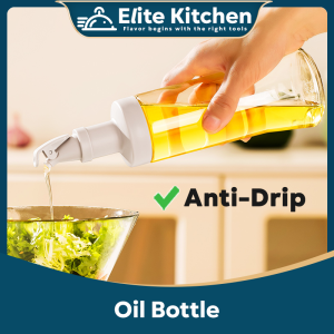 Elite Kitchen - 500ml Glass Oil Dispenser Oil Bottle Sauce Bottle Vinegar Bottle Condiment Bottle Botol Minyak Spice Jar