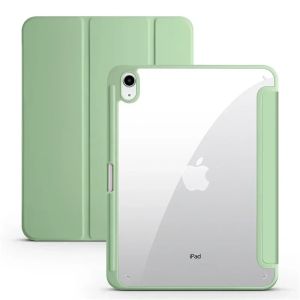 For iPad 10th Gen Case with Pen Holder Trifold Acrylic Clear Back Hard Cover For iPad 10.2 9.7 Air 11 5 4 iPad 11 A16 10 9 Case2026