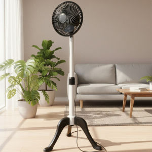 SYCAT Stand Fan Shakeable head Strong Wind Floor Fan 3 Blade Stand Fan Cooling Electric Fan
