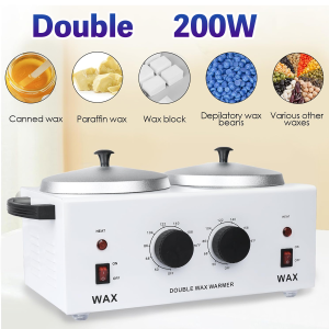Wax Warmer 2 Tungku Peleleh Waxing Alat Waxing Heater Perontok Bulu Warmer Paraffin GROSIR Premium Double Pot Heater 2 Tungku Alat Pemanas Waxing Wax Warmer Untuk Salon Double Hard Wax Heater Pot Wax Warmer Hard Wax Pemanas 2 Tungku Wax Melting Pot