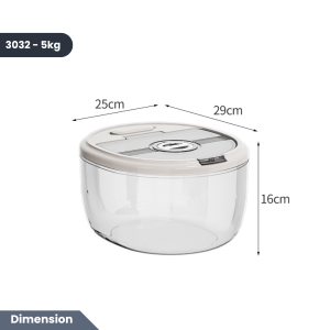 Easyhome.sg Airtight Rice Storage Box | Grain Container Kitchen Rice Bucket | Cereal Food Storage Insect Moisture Proof