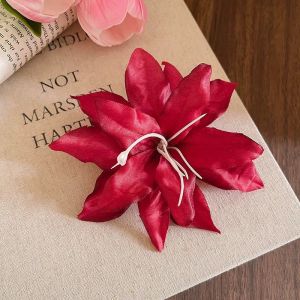 Women Artifact Flower Lily Hairpin Clips Beach Holiday Side Bangs Clip Beautiful Hair Accessory