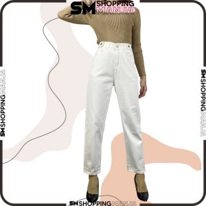 Celana Panjang Boyfriend Jeans Highwaist Wanita Loose Pants / Jeans HW Longgar Cewek Long Pants Women SM P556