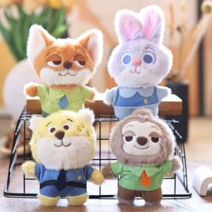 ขายร้อน 13 ซม. Zootopia พวงกุญแจตุ๊กตา Judy & Nick ตุ๊กตากระเป๋าจี้ของขวัญเด็กผู้หญิง