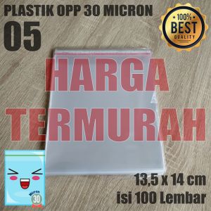 PLASTIK OPP TEBAL SEAL 30 Micron 0.5 135 x 14 Cm PLASTIK KEMASAN Atau PLASTIK UNDANGAN
