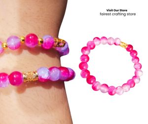 Purple Bracelet Acrylic Beads