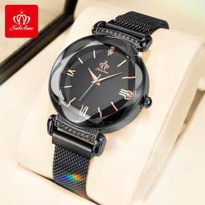 FateLove Womens Watch Waterproof 2025 Fashion Style Korean Luxury Calendar Brick Inlay Elegant