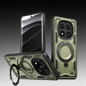 For Xiaomi Redmi Note 14 13 Pro Plus 14C 12C 13C 5G Case Military Drop-proof Hard PC+TPU 360° Adjustable Ring Back Stand Cover