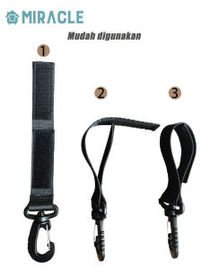 [Dalam Stok]XXMAKE Universal Kereta Dorong Bayi Ibu Tas Aksesoris 360 Derajat Rotatable Hook Payung Mobil Velcro Hook Spot