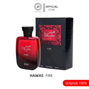 【100% Original】Hawas Fire Cologne By Rasasi for Men 3.3 oz - Eau De Parfum