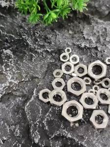 WH 304 Stainless Steel Flat Hex Hexagon Thin Nut M3 M4 M5 M6 M8 M10 M12 M14 M16 M20 Jam Nuts Wafer Low Thin Jam Nut Metric Threaded