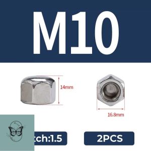 HCdailyToolsMix M3 M4 M5 M6 M8 M10 M12 M14 M16 M20 DIN917 304 A2-70 Stainless Steel Hex Hexagon Short Low Thin Cap Acorn Nut Cover Blind Nut