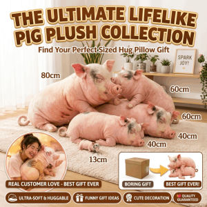 Plush Pig Cushion Abstract Cute Pig Plush Pillow for Girls Relaxing Funny Realistic Pig Pillow Plush Toy Silly Pig Plush Doll