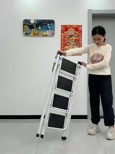 [SG Ready Stock] Foldable Clothes Drying Rack Integrated Ladder Laundry Rack 3/4/5 Stool Steps