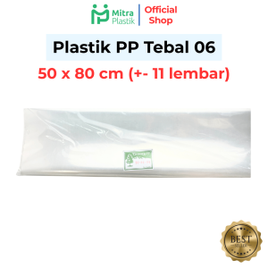 Plastik PP Lebar 50 & 60 Tebal 06 50x80 60x100 Kantong Bening Transparan