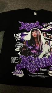 LZ NEWJEANS Idol shirts Fan-inspired T-shirts Thick cotton fabric with large print design