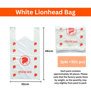 mixshop Plastic Bag BBQ Bag Plastics Bag Groceries Bag Red Plastic bag.