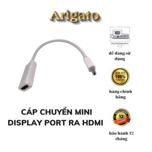 Cáp chuyển Mini Displayport to HDMImini dp ra hdmi FULLHD 1080p/4K có thể dùng cho laptop táo Thunderbolt 2