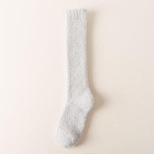 Tất len bông cổ cao lông cừu trơn tông màu pastel nhã nhặn chất siêu dày giữ ấm