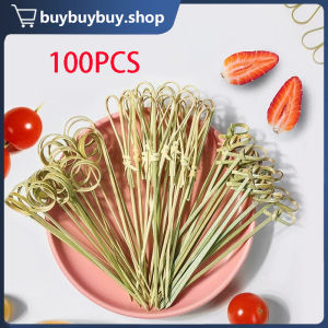 100Pcs Bamboo Knot Skewers Cocktail Picks Disposable Bamboo Knot Stick Party Decoration Bar Tool