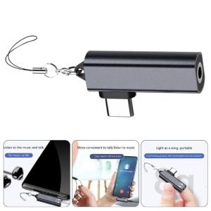 USB ประเภท C ถึง3.5แจ็คอะแดปเตอร์หูฟัง USB C 3.5Mm ตัวแปลงเสียงสำหรับโทรศัพท์16 15