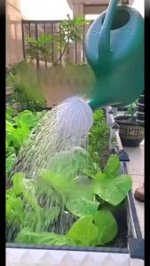 [QiaoFan] Garden Watering Can With Long Mouth Handle Large Capacity Watering Kettle Sprinkler For Indoor Outdoor Flower Plant Supply