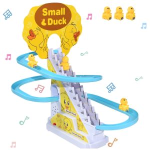 Ekana Kids Electronic Educational Toy Duck Penguin Climbing Stairs Track Toy