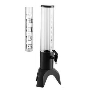Three-Leg Drink Barrel 3.0l/1.5l Beer Tower with Lighting LED and Detachable Ice Tube Drink Barrel