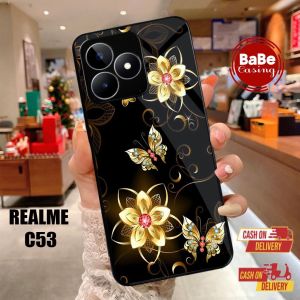 Casing Case Realme C53 Terbaru Kupu - Kupu Realme C53 Casing Hardcase Softcase Glossy