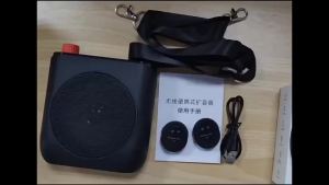 Wireless Voice Amplifier with Lavalier Mic Clip-on Bluetooth Speaker with Charging Case for Teaching & Streaming