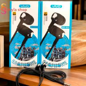 Headset VIVO 100% Streo HIFI Bass CLEAR HUMAN VOICE Music Suara jernih Berkualitas