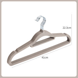 CNMF Household stainless steel flocking non slip and non slip clothes hanger