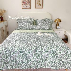 📣SALE TẾT📣 Chăn Ga Lụa Lyocell 80S Nhập Khẩu Bộ Gồm Chăn Cao Cấp Mềm Mịn Thoáng Mát _ Nemtot Bedding
