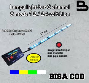 Light bar  Light bar 24 v  light bar strobe  light bar mobil  light bar raptor lampu ligh bar strobe  lampu light bar  lightbar raptor 6 channel 8 mode bisa 12 atau 24 volt