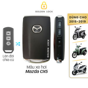 Remote Honda SH SH Mode PCX K01 K35 K29 K77 2015-2019 độ mẫu Mazda (tặng dây cài chìa móc khóa)