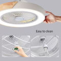 LED Ceiling Fan Light Round Ceiling Light with Fan Remote Control. 