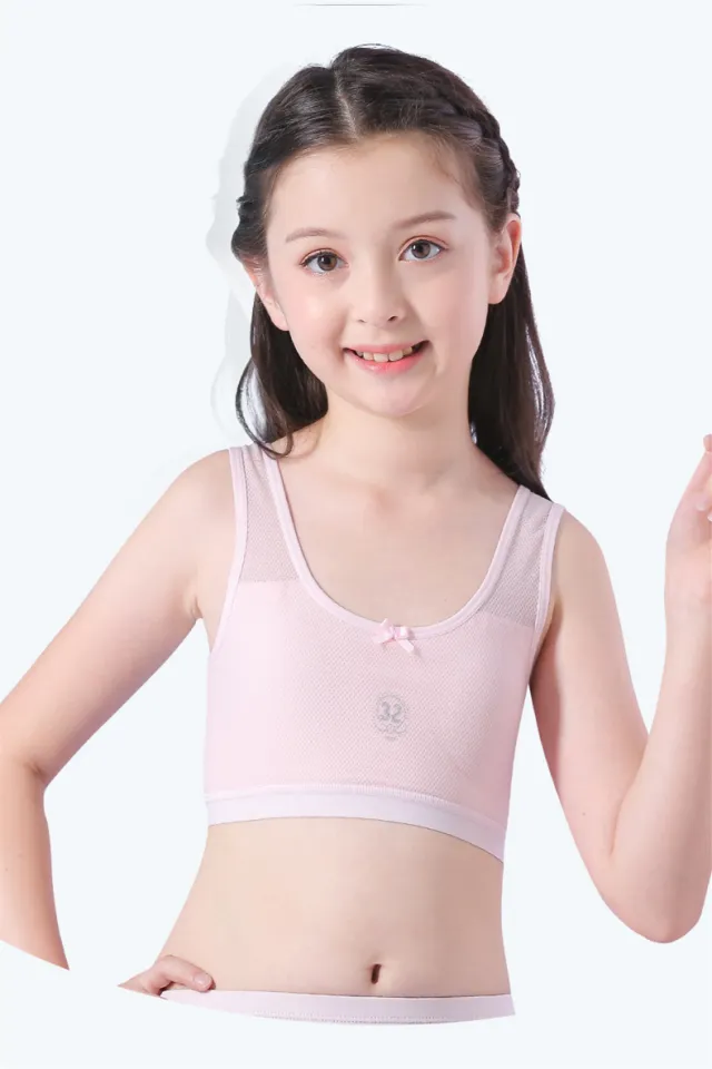 Qoo10 - Training bra kids girls Soft Touch Cotton underwear sports kids  vest b : Lingerie & Sleep