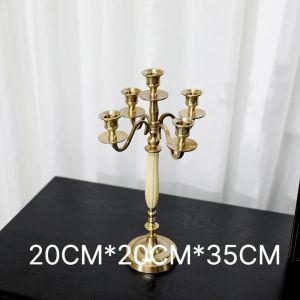 xpkQ Nordic Candle Holders Import Brass Luxury Creativity Candlestick Valentines Day Dining Table Ornaments Modern Home Decorations 4P6B8