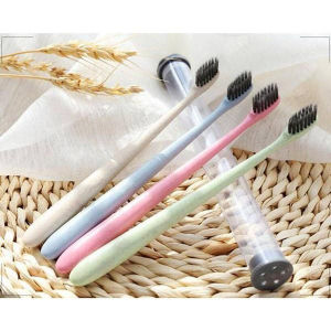 Set 4 bàn chải đánh răng than hoạt tính Muji cao cấp hàng xuất khẩu