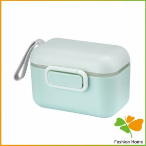 FASHION กล่องเก็บนมผงสำหรับเด็กทารก กระปุกใส่นมผงมีที่เก็บช้อน แบ่งนม Milk powder bucket