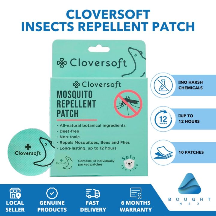 Cloversoft Mosquito Insect Repellent Patch Effective Natural Safe