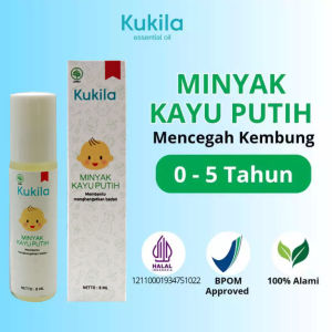 Kukila Essential Oil - Minyak Kayu Putih  BPOM HALAL untuk usia 0 - 5 Tahun 100% Alami