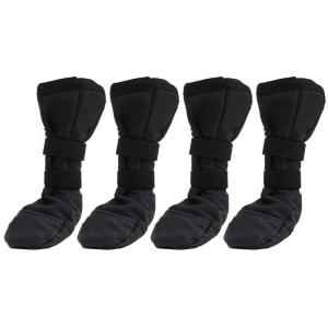 2 cặp vớ đeo chân cho chó Chân Bìa Pet Mùa Đông Giày Skidproof Đế Ngoài Trời Booties Đi Bộ Booties Cho Lớn Để thú cưng nhỏ