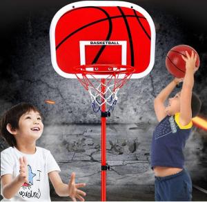 Adjustable 63cm to 165CM metal Basketball Stand Toys Indoor Outdoor Basketball Set Toys for boys sports ball playground