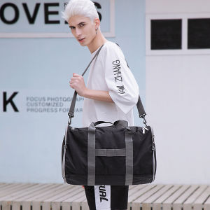 TINYAT 40L Travel Duffel Bag Foldable Weekender Bag Tear Resistant Packable Duffle Bag for Men Women