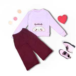 Setelan Cargo Viral Anak Perempuan Motif Kuromi 1-8 Tahun/Setelan Baju Anak