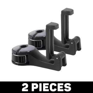 Đa chức năng 2 trong 1 móc xe cho ghế sau ẩn móc tựa đầu Giá để điện thoại Túi sắp xếp lưu trữ ví móc treo quần áo móc