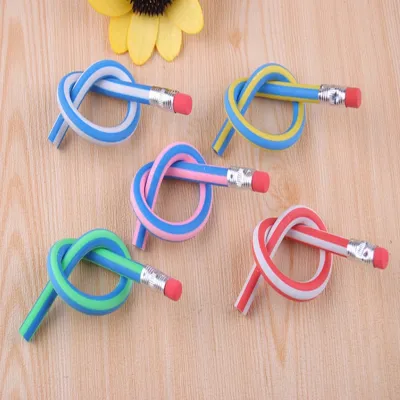 TY Pensil Lentur Fleksibel Pensil Gulung Flexibel Pensil Sekolah Lentur Unik Lucu Alat Tulis Sekolah Anak Pencil Karet Inul Dapat Digulung Ditekuk Unik